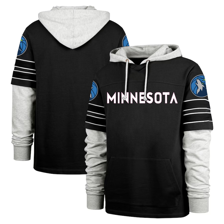 Men Minnesota Timberwolves black 2024 NBA hoodie